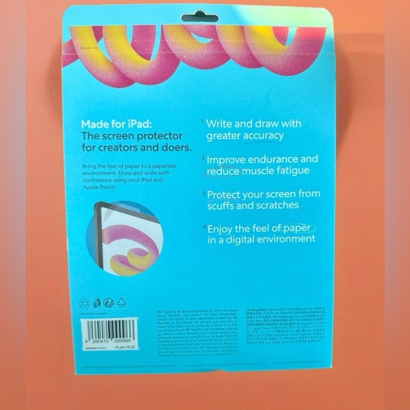 Paperlike Brand Screen Protector IPad 10.9" 10th Gen 2 Pieces New Sealed Package - Picture 3 of 4